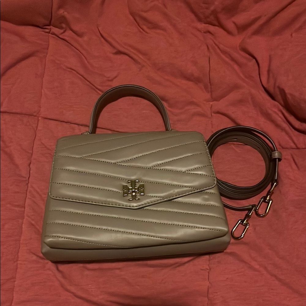 Tory Burch Kira Crossbody Satchel with Quilted Design